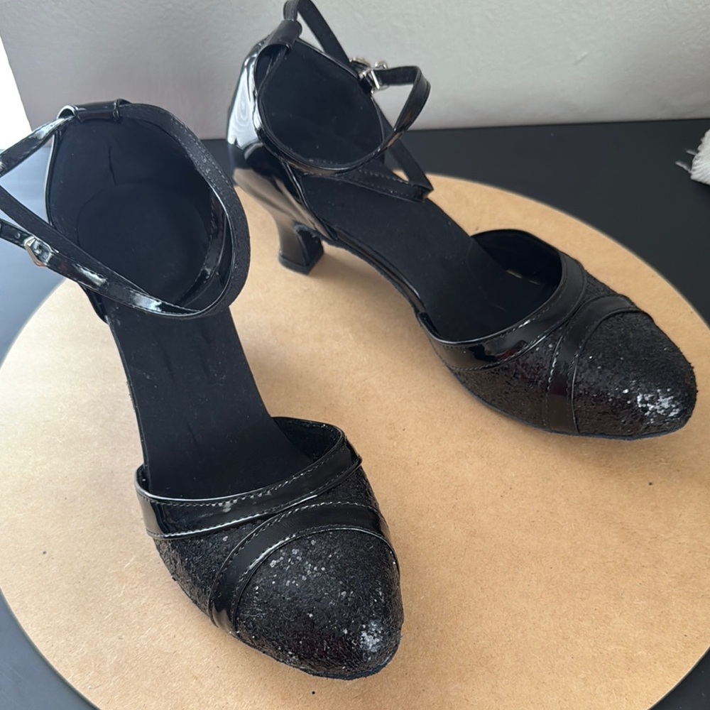 Elegant Black Women's Dancing Heels